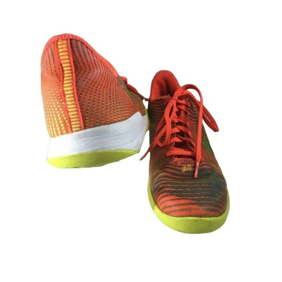 Nike Girls Athletic Shoes Size 6Y Bright Orange Yellow Light Weight Lace Up - Picture 6 of 12